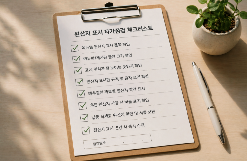 원산지 표기법, 원산지 표기 위반, 음식점 원산지 표시, 원산지 표시판, 원산지 표시 의무, 식당 영업정지, 식당 과태료