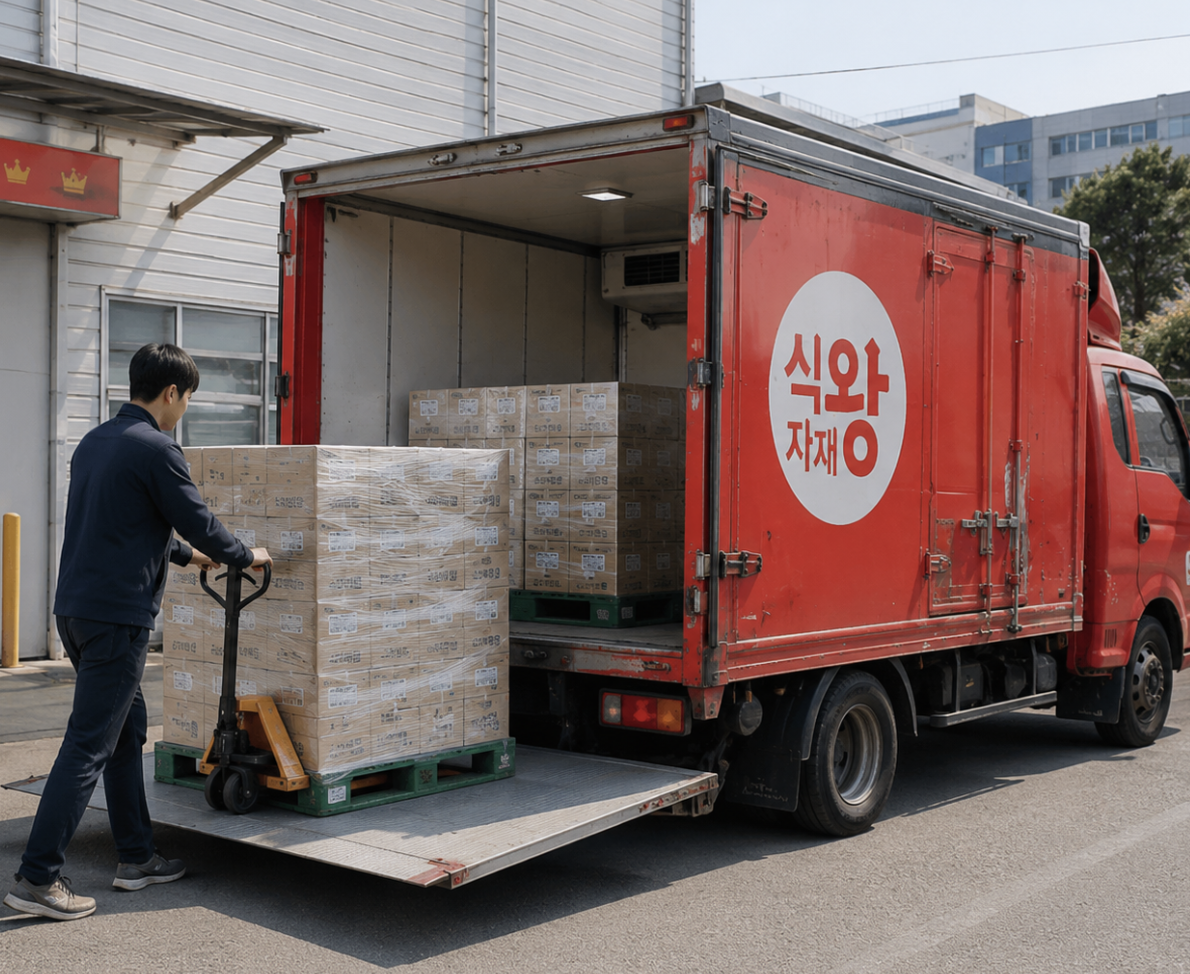 식당 냉장·냉동고 적정 재고 유지와 소량 다회 발주로 보관 전력 사용량을 줄이는 식자재 수급 운영 방식