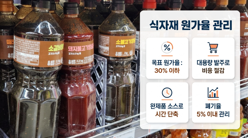 배달 수수료 부담 방어, 마진 확보에 필수적인 식자재 원가
