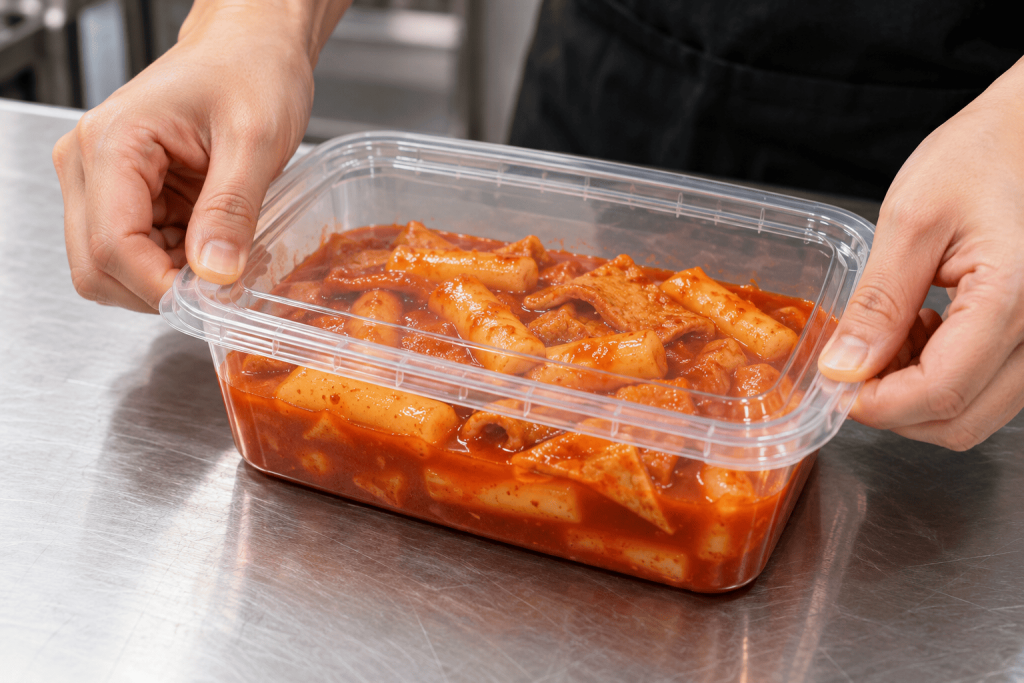 떡볶이, 튀김, 포장 용기, 일회용 용기, 음식 배달, 배달 음식, 쿠팡이츠 배달, 배달의민족 배달